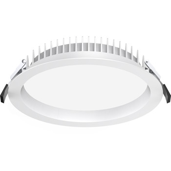 Baron Downlight 35w Commercial 3CCT CRI90 90 Deg 3920-4680lm IP54 Diecast Aluminium/PC
