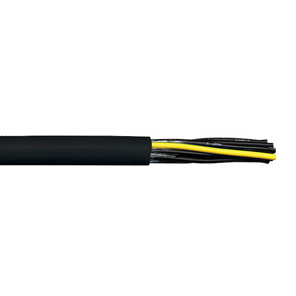 1.0mm 12C sPVC Control Flex 300/500v Black