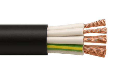 Hyperflex 2.5mm 6C + E2.5 Cu LSHF 0.6/1kV 110C Black