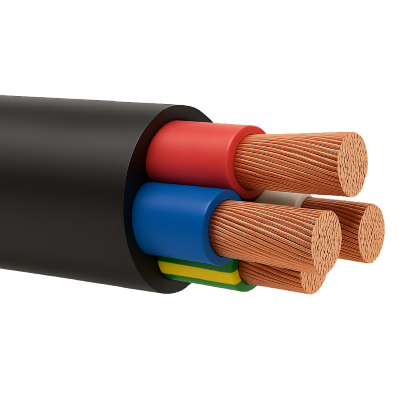 Hyperflex 4.0mm 4C + E2.5 Cu LSHF 0.6/1kV 110C Black