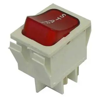 Rocker Switch On-Momentary On ‘START’ 16A 240V - Red Illuminated