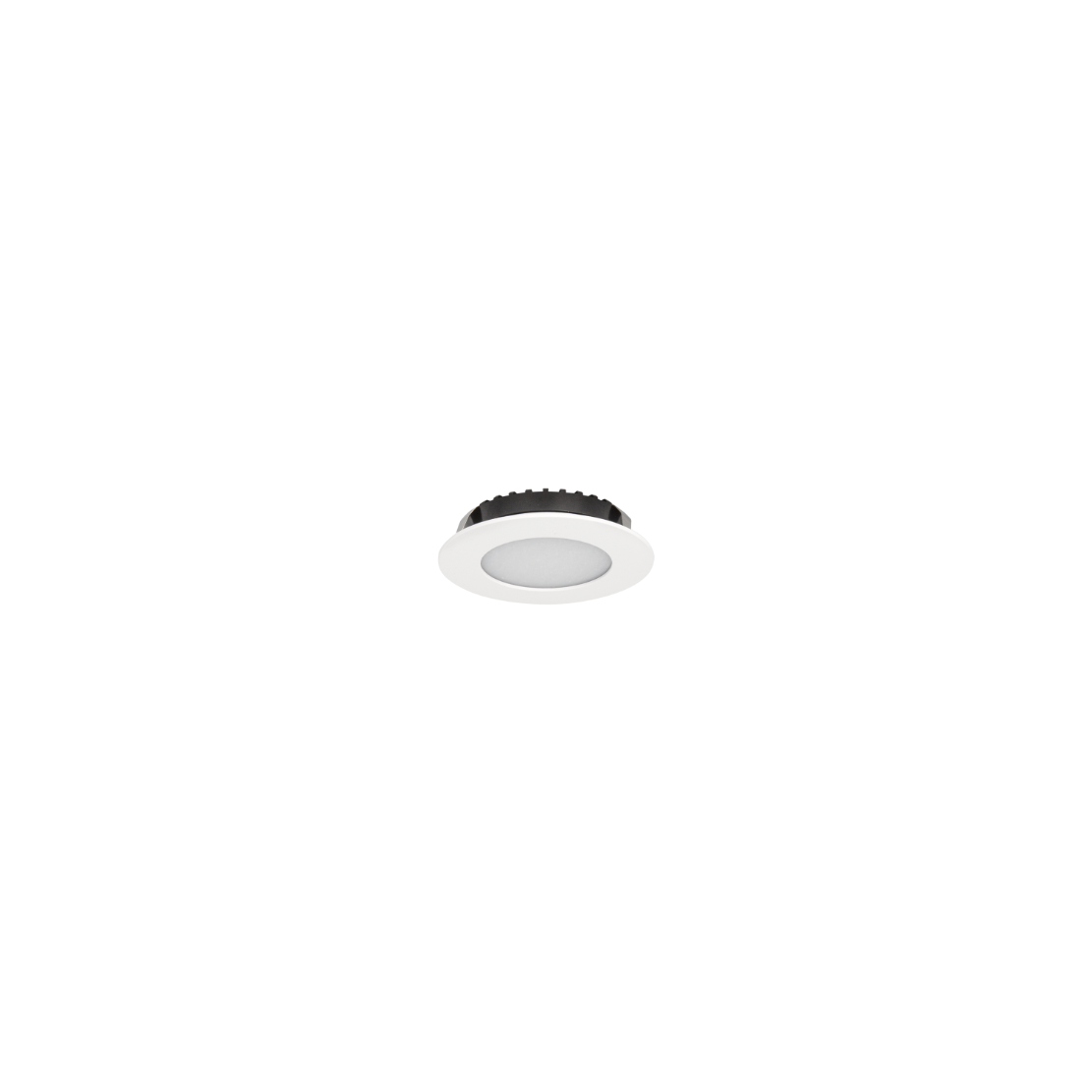 Cabinet Light 3w 4000k Fixed Recessed 12v AC/DC Round, White