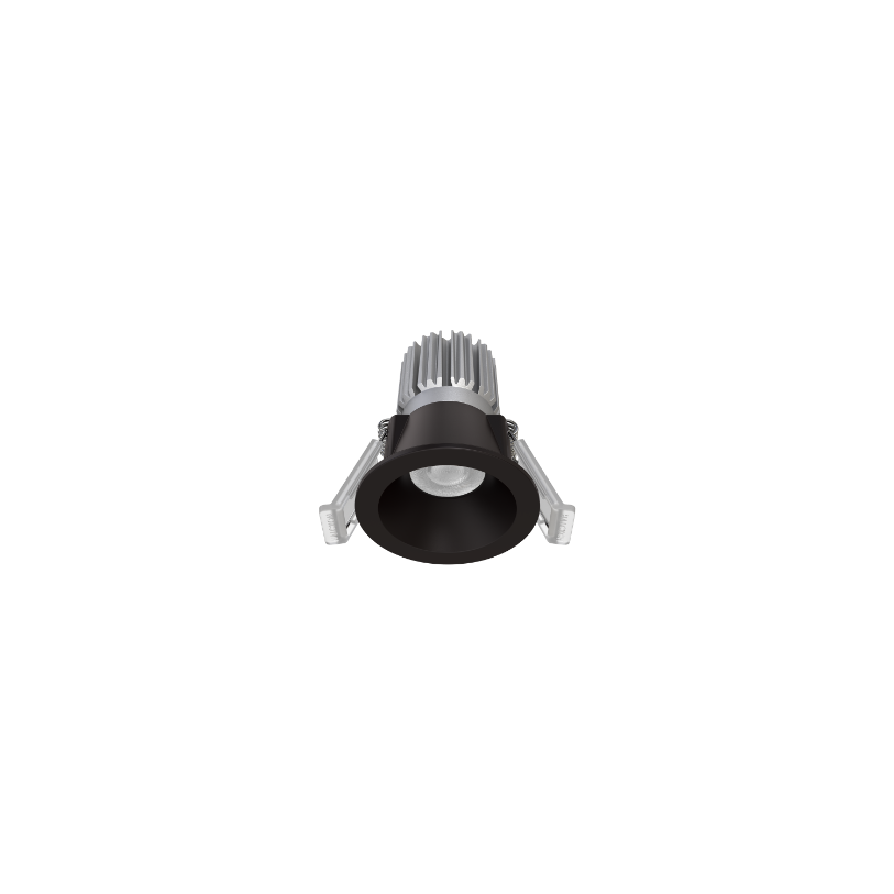 Mini Downlight 5-8.5w 2700k Recessed Design Series IP65 Black + UID DX Dimmable Driver