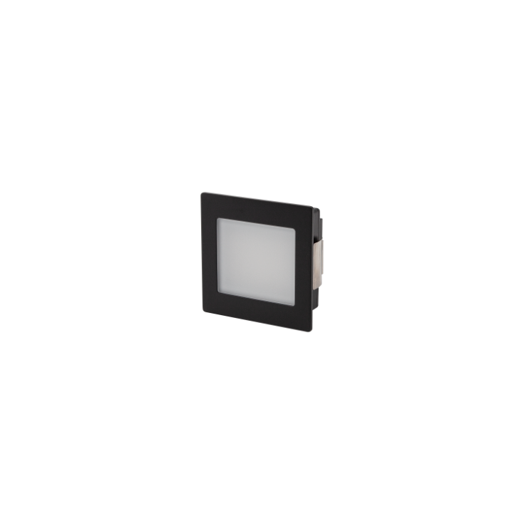Designline Black Rec. Wall Light Frosted Diffuser 3W 240V 3K/4K Switchable - c/w DMD700-4WDim Mini Driver