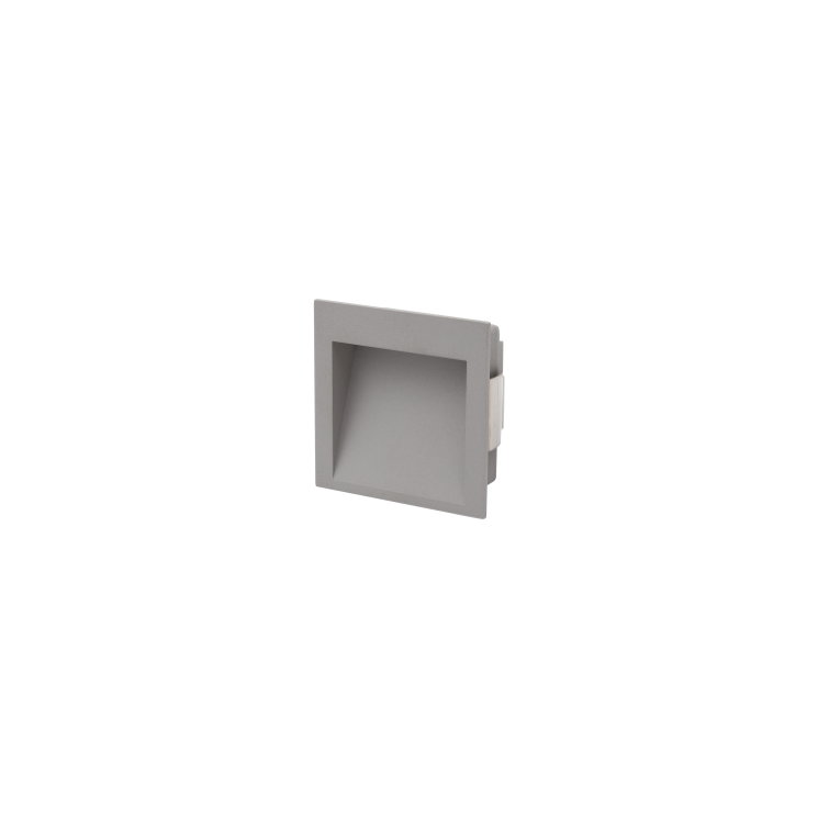 Designline Silver Recessed Wall Light Directional 3W 240V 3K/4K Switchable - 4W 700mA c/w Dim Mini Driver