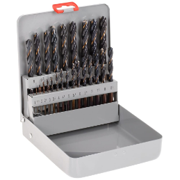 Alpen Set Sprint Master KM25 25-pcs., Ø 1.0-13.0x0.5mm in Metal Case