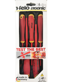413 Series Ergonic E-slim Screwdriver Set 5pc Insulated Hardened Tip