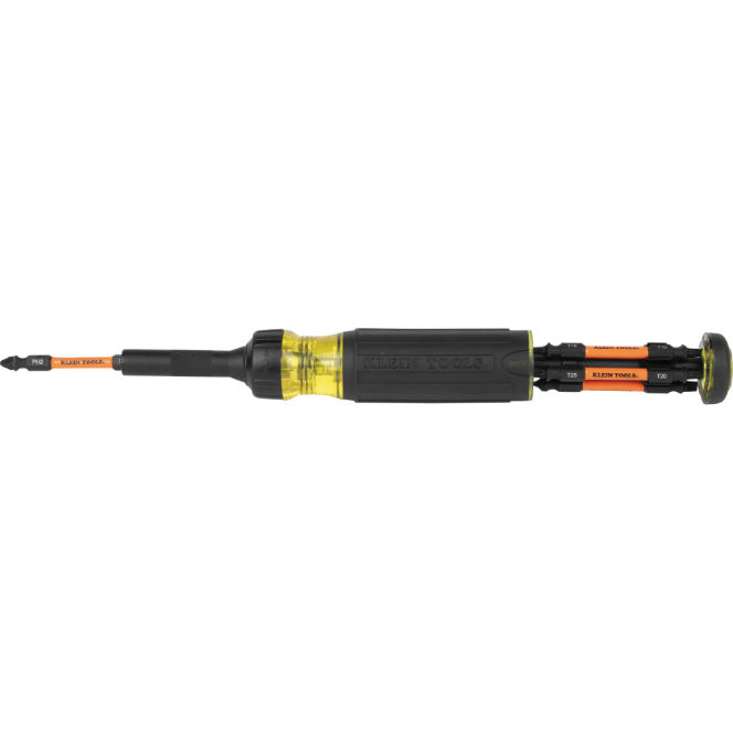 Screwdriver Set Ratcheting 13 In 1 Impact Rated Multi-Bit + Cushion Grip