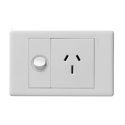 E-DED 20A SINGLE POWERPOINT WHITE