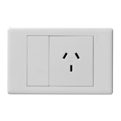 Excel Life 10A Autoswitch Horizontal Single Powerpoint Gloss White.