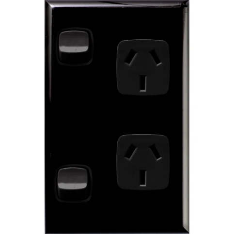 ERTICAL DBL PPT BLACK GLOS