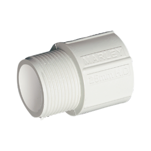 Plain Screw Adaptor 50mm Grey