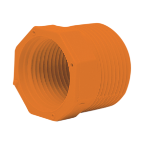 Screwed Reducer 20mm Orange