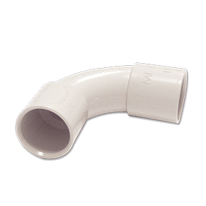 Solid Elbow 25mm Grey