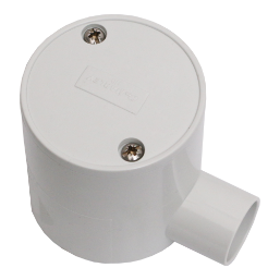 Circular Junction Box, Deep 1 Way 25mm Grey Aus