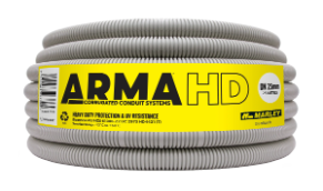 HD Corrugated Conduit 25mm 100m Grey
