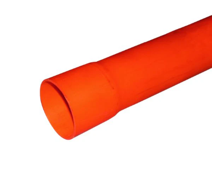 Electrical Duct SN16 100mm x 6m uPVC Orange