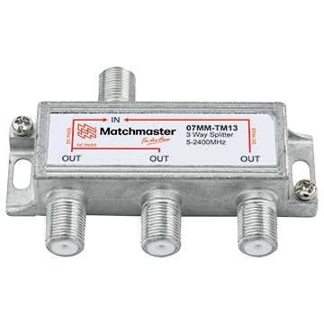SPLITTER 3 WAY 5-2050 'F' P/P ALL LEGS HORIZONTAL