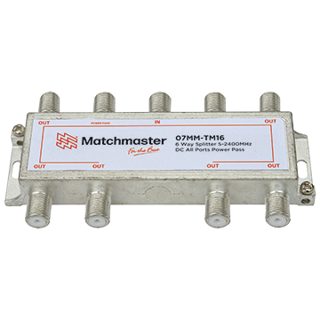SPLITTER 6 WAY 5-2050 'F' P/P ALL LEGS HORIZONTAL