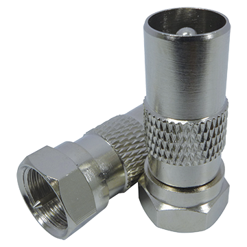 ADAPTOR 'F' MALE  TO IEC (PAL) MALE