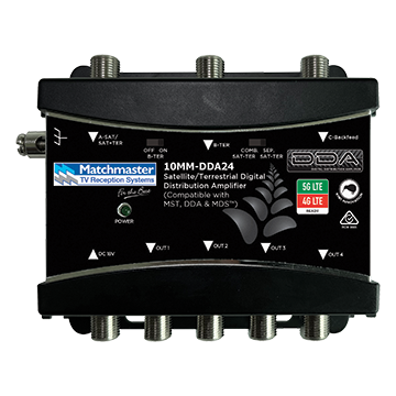 DIGITAL AMPLIFIER SAT/TER 4 WAY SPLITTER AMP WITH B/FEED