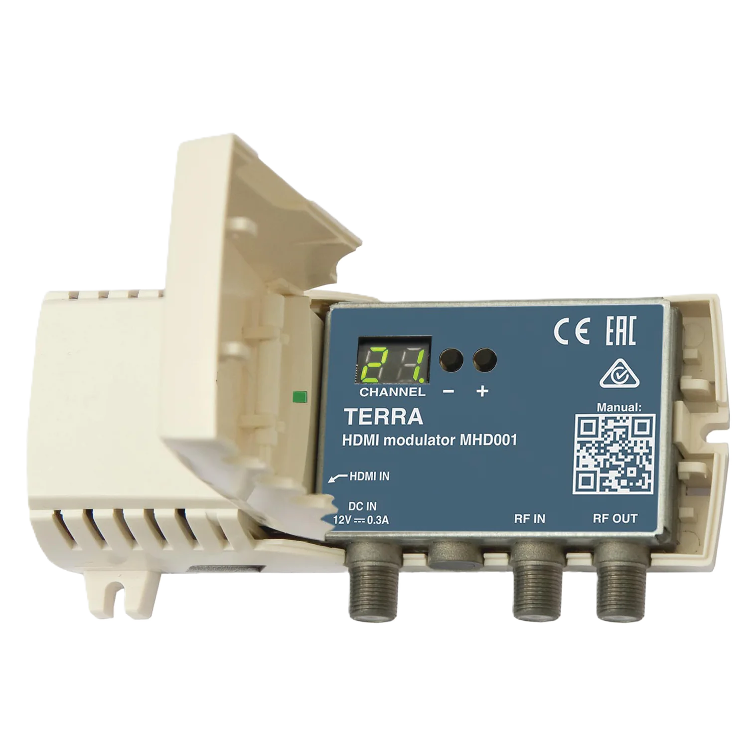 HDMI TO DIGITAL TV MODULATOR TERRA MHD001 + POWER SUPPLY