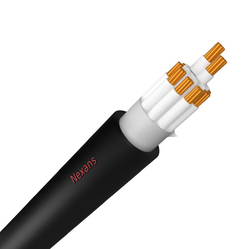 1.5mm 7C CU Unarmoured Multicore Control PVC Black