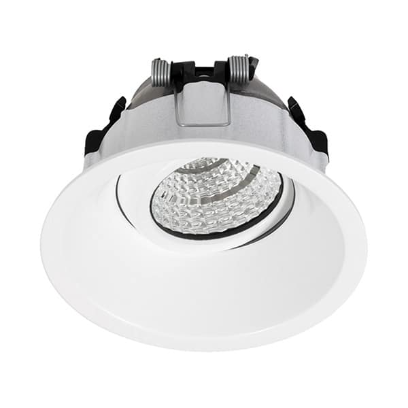 9.2W tilt LED deep recessed ULG downlight, IC-4, IC 220mA dimming driver, 60, 3000K,90CRI, white