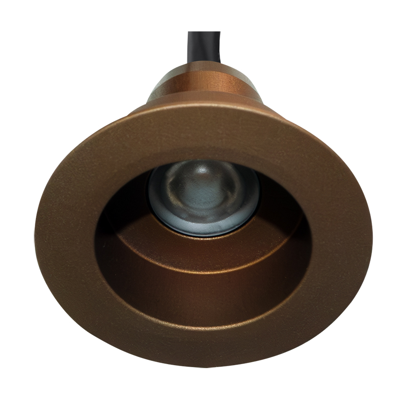Mini Deep Fixed Spring-Mount 1w Green LED IC-F 25 Deg IP67 Anodised Matt Bronze