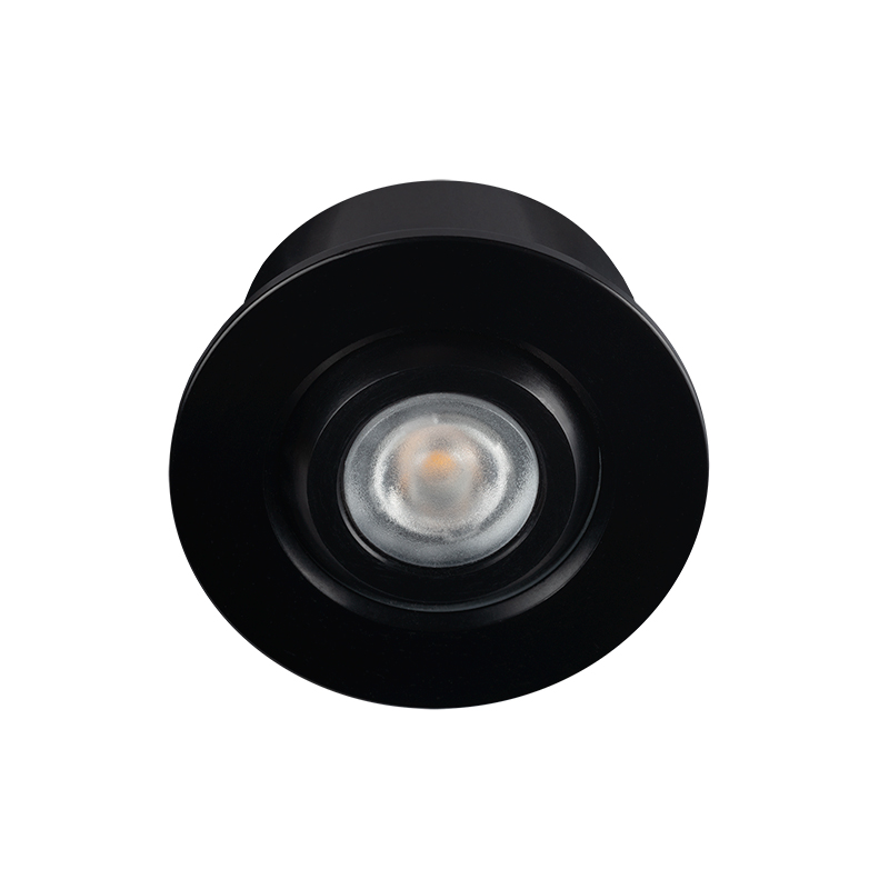 Mini Tilt Spring-Mount 2.2w 2700k IC-F 70 Deg IP67 Anodised Matt Black