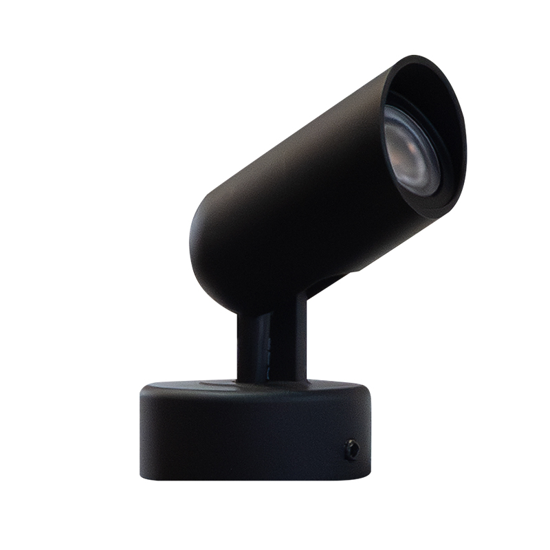 Mini Spot Surface-Mount 2.2w Amber LED 60 Deg IP67 Anodised Matt Black