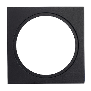 Fixed double rectangle adaptor plate, Deep tilt, 233x122mm, silver