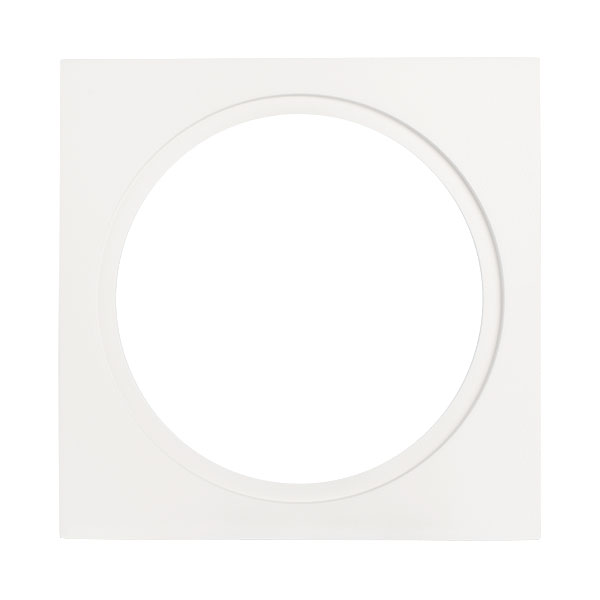 Fixed single square adaptor plate, Deep tilt, 122x122mm, Silver