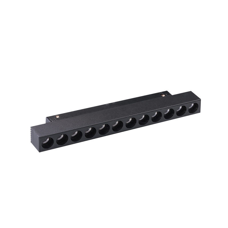 48vDC Track Linear 15w 3000k 220mm 24 Deg Textured Black