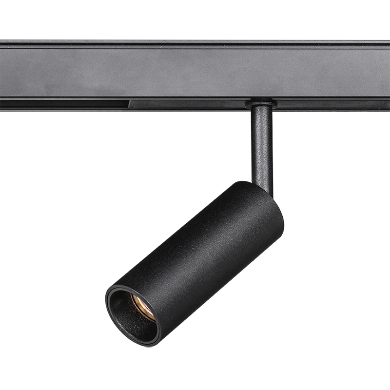 48vDC Track Spot 5w 3000k 26mm 24 Deg Textured Black