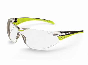 WRAPAROUND STYLE SOFT RUBBER SIDEARMS ANTI-FOG AND ANTI-SCRATCH COATING - CLEAR