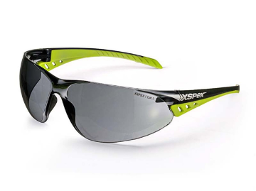 W/ROUND STYLE SOFT RUBBER SIDEARMS ANTI-FOG & ANTI-SCRATCH COATING-SMOKE