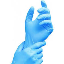 High Five Disposable Gloves, Industrial Blue Nitrile - Size L (100)