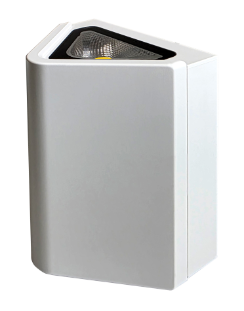 Metro X Vertical Wall Light, 4w 3000k 530lm, Single Direction, White